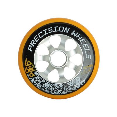 110mm Pro Scooter Wheel Labeda Precision Aluminum Core Orange High Rebound