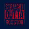 UGP Campus Apparel Straight Outta Houston Basic Cotton Youth T-Shirt - X-Large - Navy view 2