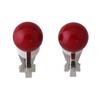 Bridal Wedding Clip Earrings No Pierced Silver/Gold Plated Charm Jewelry Pearl earrings (8mm silver red) view 1