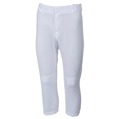 Martin Sports Women's Low Rise Softball Pants, White, Large
