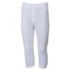 Martin Sports Women's Low Rise Softball Pants, White, Large view 1