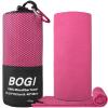 BOGI Microfiber Travel Sports Towel-Quick Dry Towel, Soft Lightweight Microfiber Camping Towel Absorbent Compact Travel Towel for Camping Gym Yoga Swimming Backpacking (XL:72''x32''+16''x16''-Hpink) view 2