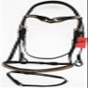 Horse Leather English Bridle Padded Jumping Adjustable Fancy Full TACK 803449BKF view 3