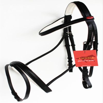 Challenger Tack Horse English Padded Leather COB Riding Jumping Adjustable Bridle 803461WHC