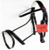 Challenger Tack Horse English Padded Leather COB Riding Jumping Adjustable Bridle 803461WHC view 1