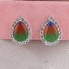 Grace Jun Fashion Rhinestone Opal Silver Plated Water Drop Clip on Earrings Non Piercing Bijouterie (Mix) view 4