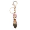 Keyring Chain Holder, Alloy Rhinestone Handbag Keychain Decoration Key Ring Organizer Clip for Girls Women Couple Gift (High Heel Shape ) view 2