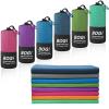 BOGI Microfiber Travel Sports Towel-Quick Dry Towel, Soft Lightweight Microfiber Camping Towel Absorbent Compact Travel Towel for Camping Gym Yoga Swimming Backpacking (XL:72''x32''+16''x16''-Nblue) view 1