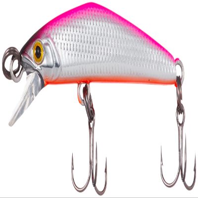 Smith LTD Minnow D-Compact Lure, 1.5 inches (38 mm), 0.1 oz (2.5 g), Pink Foil #12