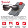 PolarSpex Polarized Cat Eye Sunglasses for Women  Oversized UV400 Celebrity Fashion Sun Glasses for Beach or Driving view 3