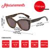 PolarSpex Polarized Cat Eye Sunglasses for Women  Oversized UV400 Celebrity Fashion Sun Glasses for Beach or Driving view 4