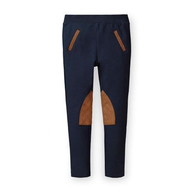 Hope & Henry Baby Girls' Ponte Riding Pants, 18-24 Months, Navy