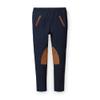 Hope & Henry Baby Girls' Ponte Riding Pants, 18-24 Months, Navy view 1