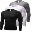 Compression Shirt Men Long Sleeve Thermal Workout Shirts Athletic Basketball Base Layer Undershirts Sports Top view 1