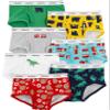 Carter's Boy`s 7 Pack Briefs (6/7, Dinosaur (D31G125) / Firetruck/Bear/Ball) view 1
