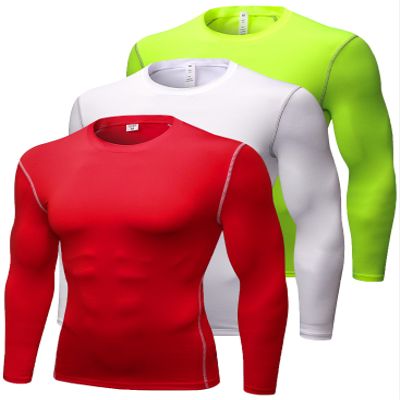 Compression Shirt Men Long Sleeve Thermal Workout Shirts Athletic Basketball Base Layer Undershirts Sports Top