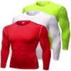 Compression Shirt Men Long Sleeve Thermal Workout Shirts Athletic Basketball Base Layer Undershirts Sports Top view 1