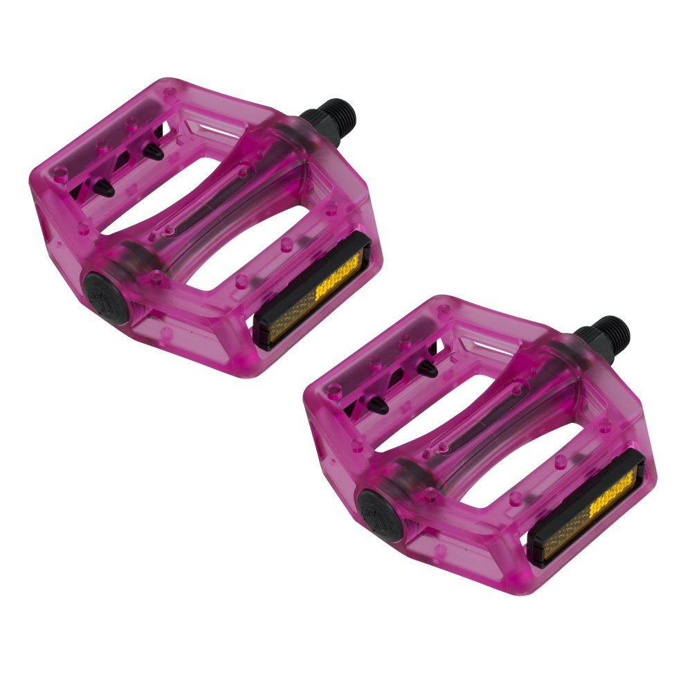 Fenix Translucent Bike Pedals, 9/16", Various Colors (Pink)