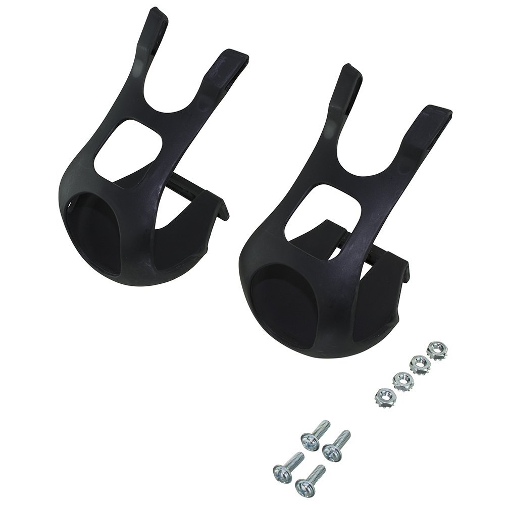 Fenix 1 Pair Nylon Cycling MTB Road Mountain Bike Bicycle Pedal Toe Clips w/Hardware Black