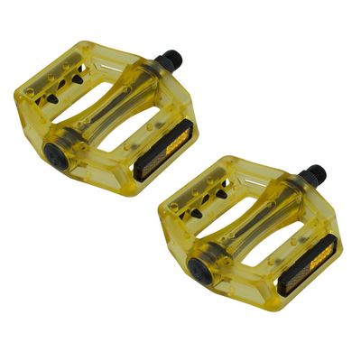 Fenix Translucent Bike Pedals, 9/16", Various Colors (Yellow)