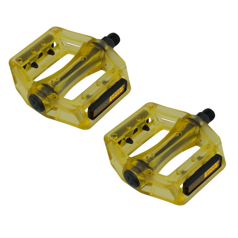 Fenix Translucent Bike Pedals, 9/16", Various Colors (Yellow)