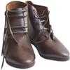 Medieval Ankle Rubber Sole Shoes Hand Made Brown or Black (Black, USA-13) view 1
