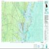 YellowMaps Brunswick GA topo map, 1:100000 Scale, 30 X 60 Minute, Historical, 1981, Updated 1993, 27.1 x 44.1 in - Tyvek view 1