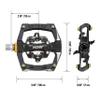Funn Ripper Mountain Bike Clipless Pedals, Rocker Clip/Spring-Loaded Clip-in Mechanism, Compatible with SPD Cleats, 9/16" CrMo Axle Bicycle Pedals for MTB/Gravel Cycling (Green) view 4
