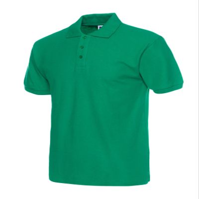 Jueshanzj Mens Polo Shirt Short Sleeve Cotton Basic Tee Pure Color Tops Dark Green XX-Large