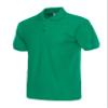 Jueshanzj Mens Polo Shirt Short Sleeve Cotton Basic Tee Pure Color Tops Dark Green XX-Large view 1