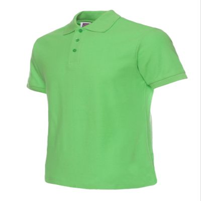 Jueshanzj Mens Polo Shirt Short Sleeve Cotton Basic Tee Pure Color Tops Light Green Large