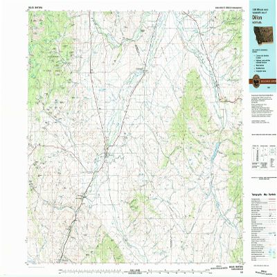Dillon MT topo map, 1:100000 Scale, 30 X 60 Minute, Historical, 1983, Updated 1983, 24.1 x 39.9 in - Tyvek