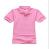 Jueshanzj Boys Polo Shirt Short Sleeve Cotton Basic Tee Pure Color Summer Tops Pink S(100-110cm) view 1