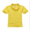 Jueshanzj Boys Polo Shirt Short Sleeve Cotton Basic Tee Pure Color Summer Tops Yellow M(120-130cm) view 1