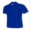 Jueshanzj Mens Polo Shirt Short Sleeve Cotton Basic Tee Pure Color Tops Royal Blue Medium view 1