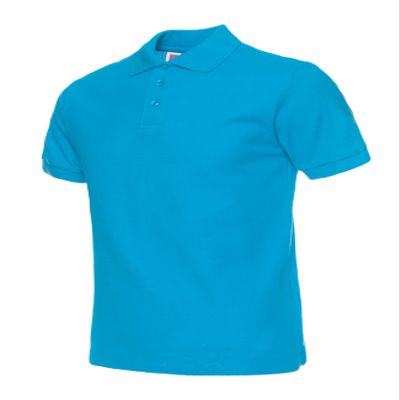 Jueshanzj Mens Polo Shirt Short Sleeve Cotton Basic Tee Pure Color Tops Lake Blue X-Small