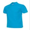 Jueshanzj Mens Polo Shirt Short Sleeve Cotton Basic Tee Pure Color Tops Lake Blue X-Small view 1