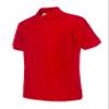 Jueshanzj Mens Polo Shirt Short Sleeve Cotton Basic Tee Pure Color Tops Red X-Small view 1