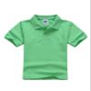 Jueshanzj Boys Polo Shirt Short Sleeve Cotton Basic Tee Pure Color Summer Tops Light Green L(140-145cm) view 1