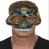 Jacobson Hat Company Men's Day of The Dead Mask 4 Adult Costume, White, Adjustable view 1
