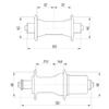 Miche Primato Syntesi Road Hubs, Black, 32h/32h, 9/10/11/12 Speed Campagnolo view 4