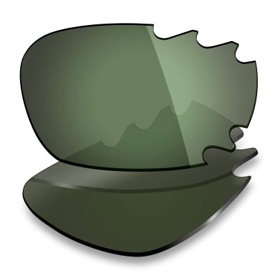 Mryok Polarized Replacement Lenses for Oakley Jawbone Vented/Racing Jacket Vented - Grey Green
