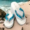 Lace Rhinestone Satin Wedge Flip Flops view 4