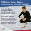 CRS Cross Figure Skate Tape. 3/4 Inch Wide White. Protection for Leather Figure Skates. White and Shiny Skate Boots - No Need for Polish. Tape Your Ice Skating Laces to Keep Them Tied Tight. view 4