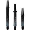 LSTYLE Carbon Dart Shafts  Locked Two Tone with Cap  190  Black/Silver view 1