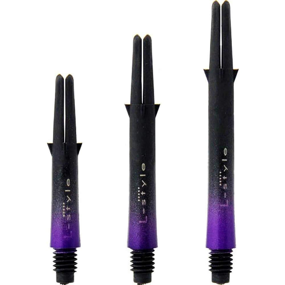 LSTYLE Carbon Dart Shafts Locked Two Tone with Cap 190 Black/Purple