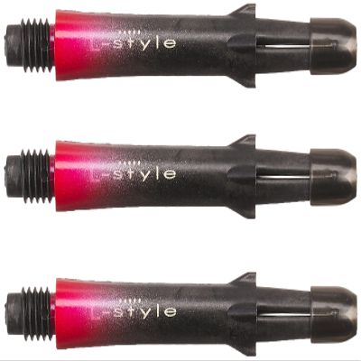 LSTYLE Carbon Dart Shafts  Locked Two Tone with Cap  260  Black/Red
