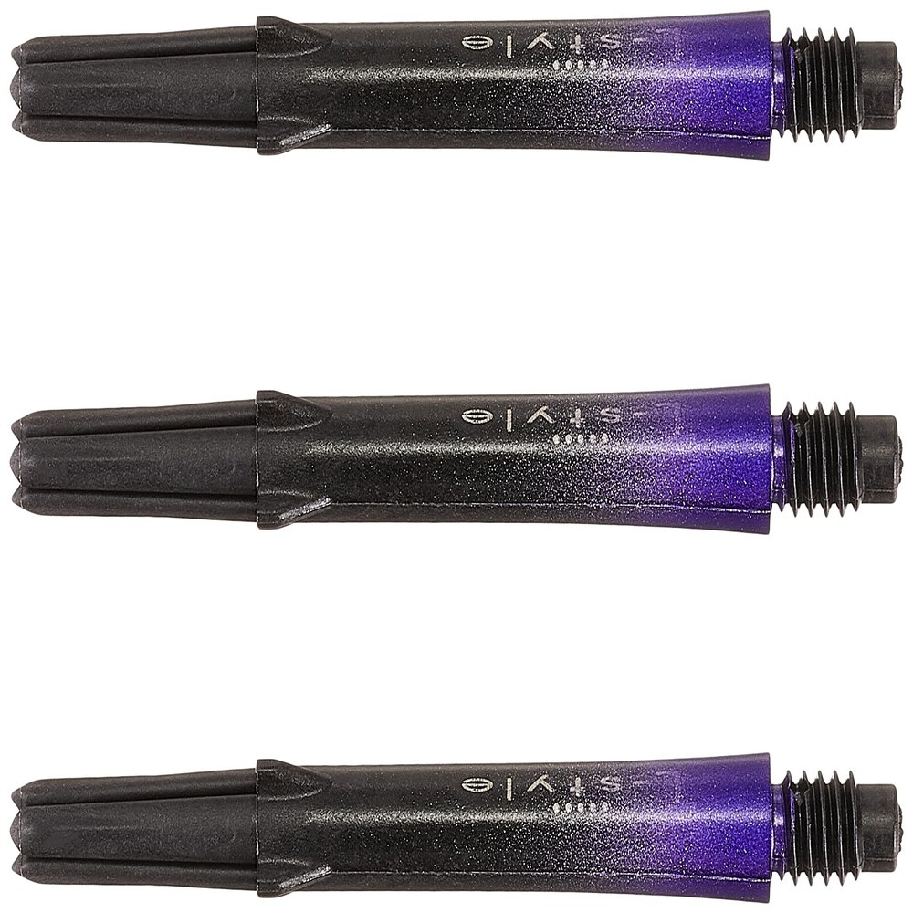 LSTYLE Carbon Dart Shafts Locked Two Tone with Cap 260 Black/Purple