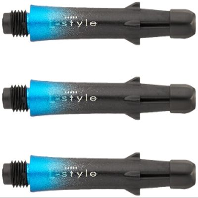 LSTYLE Carbon Dart Shafts  Locked Two Tone with Cap  260  Black/Blue