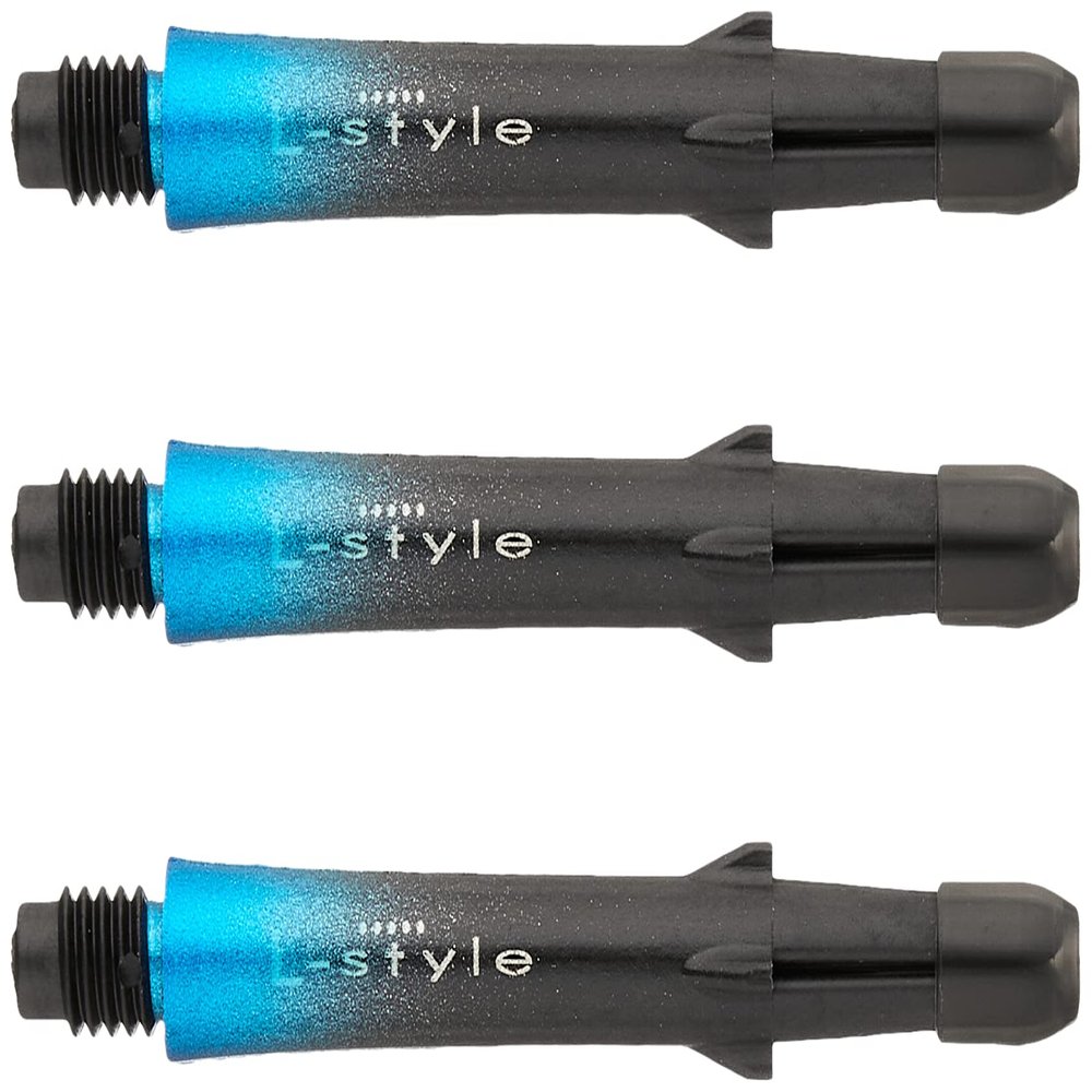 LSTYLE Carbon Dart Shafts  Locked Two Tone with Cap  260  Black/Blue